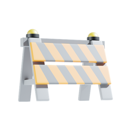 Road Barrier  3D Icon