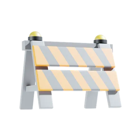 Road Barrier  3D Icon