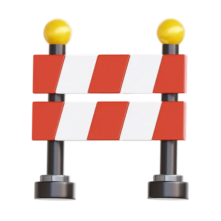 Road Barrier  3D Icon