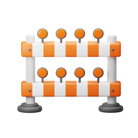 Road Barrier  3D Icon