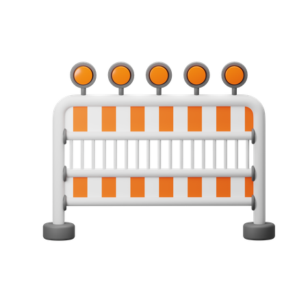 Road Barrier  3D Icon