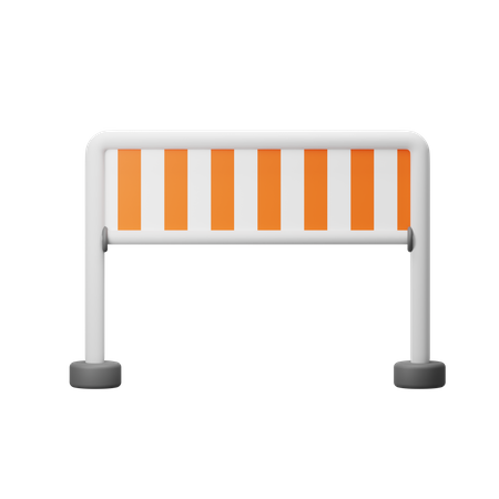 Road Barrier  3D Icon