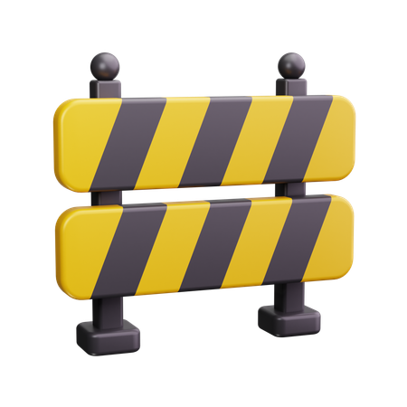 Road Barrier  3D Icon