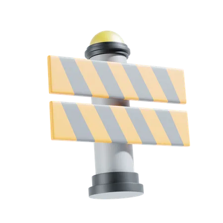 Road Barrier  3D Icon