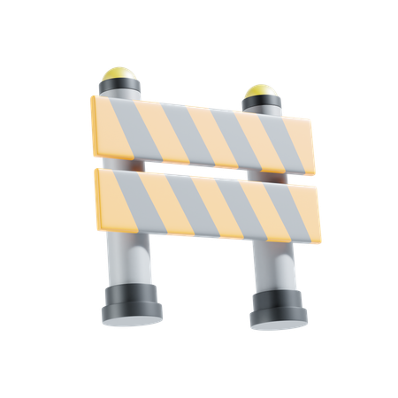 Road Barrier  3D Icon