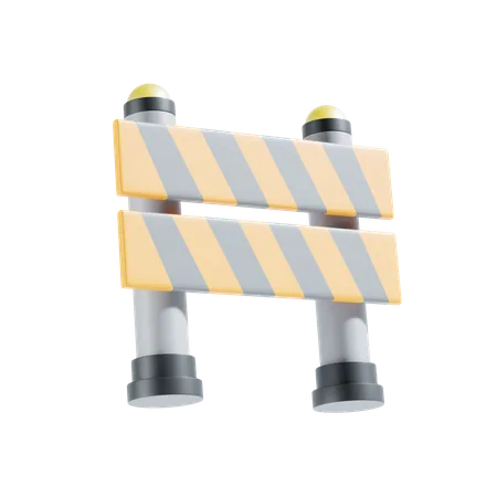 Road Barrier  3D Icon