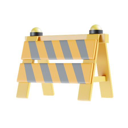 Road Barrier  3D Icon