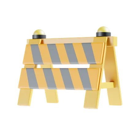 Road Barrier  3D Icon