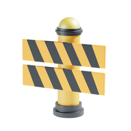 Road Barrier  3D Icon