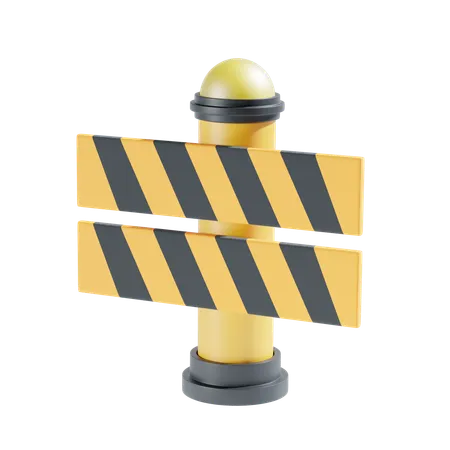 Road Barrier  3D Icon