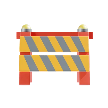 Road Barrier  3D Icon