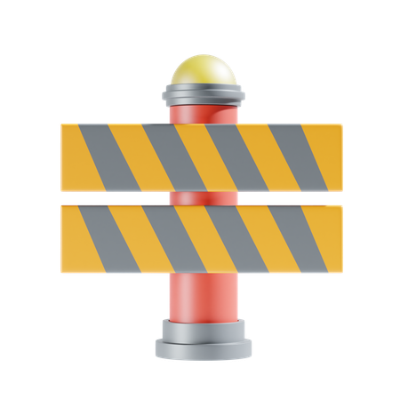 Road Barrier  3D Icon