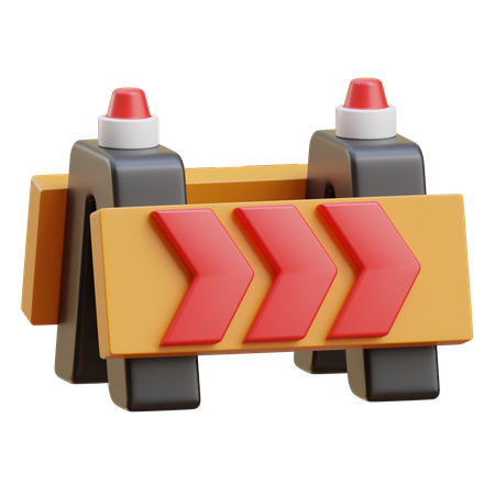 Road Barrier  3D Icon