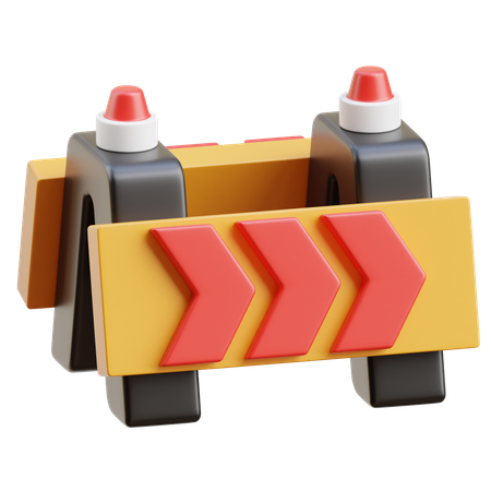 Road Barrier  3D Icon