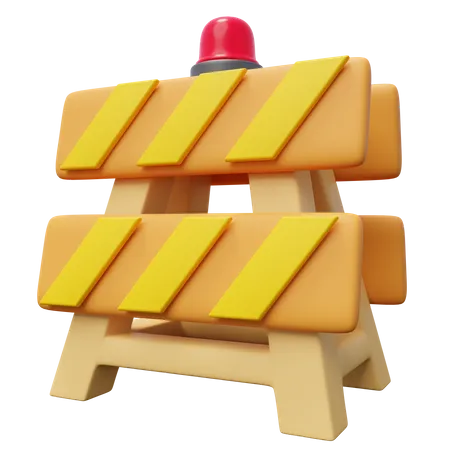 Road Barrier  3D Icon