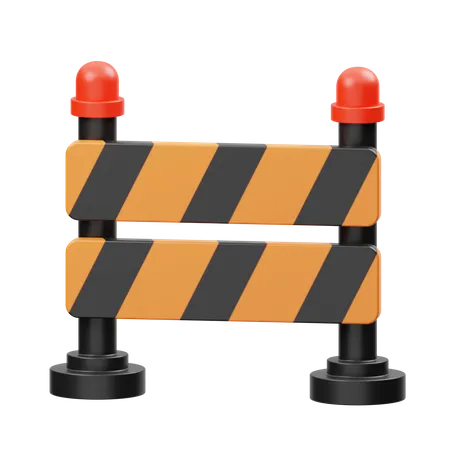 Road Barrier  3D Icon