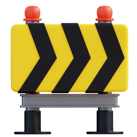 Road Barrier  3D Icon