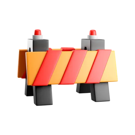 Road Barrier  3D Icon