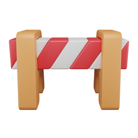 Road Barrier  3D Icon