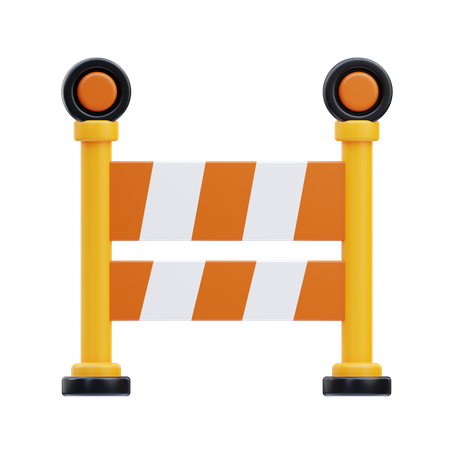 Road Barrier  3D Icon