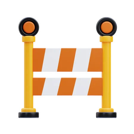 Road Barrier  3D Icon