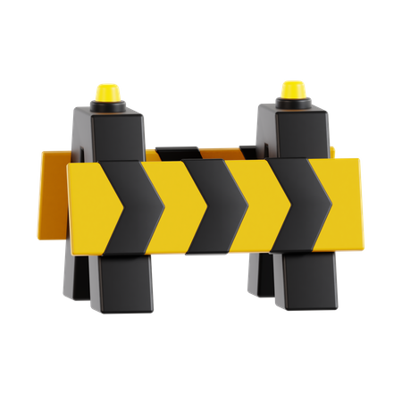 Road Barrier  3D Icon