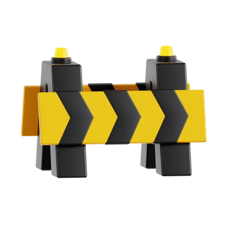 Road Barrier  3D Icon