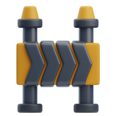 Road Barrier  3D Icon