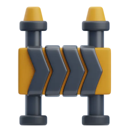 Road Barrier  3D Icon