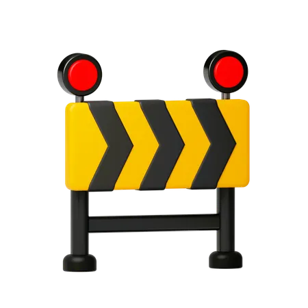 Road barrier  3D Icon