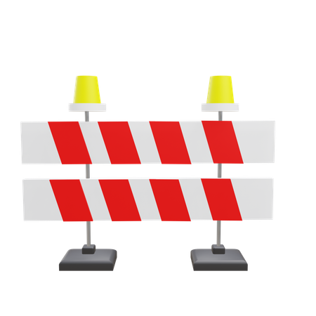 Road Barrier  3D Icon