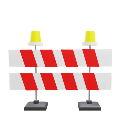 Road Barrier  3D Icon