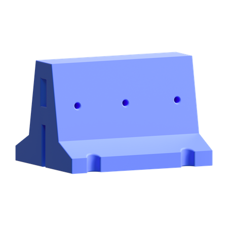 Road Barrier  3D Illustration