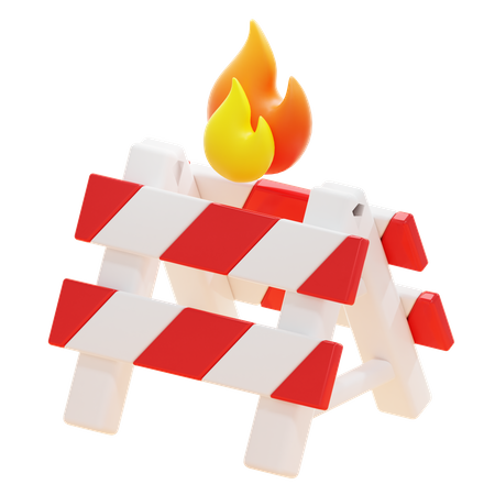 ROAD BARRIER  3D Icon