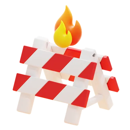 ROAD BARRIER  3D Icon