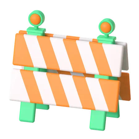 Road Block  3D Icon