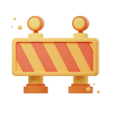 Road Block  3D Icon