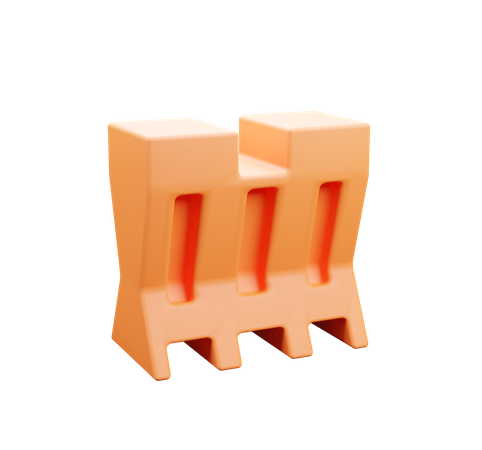 Road Block  3D Icon