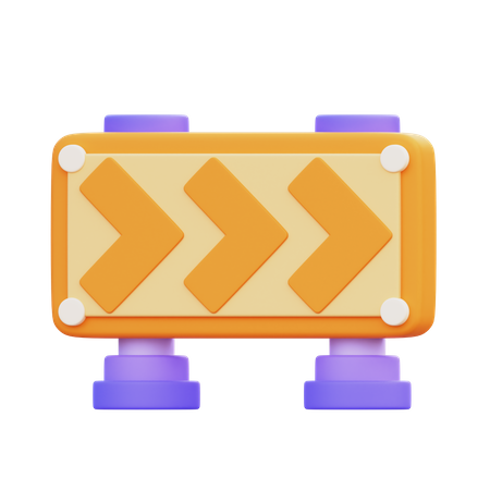 Road Block  3D Icon