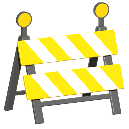 Road Block  3D Icon