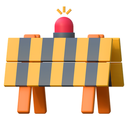 Road Block  3D Icon