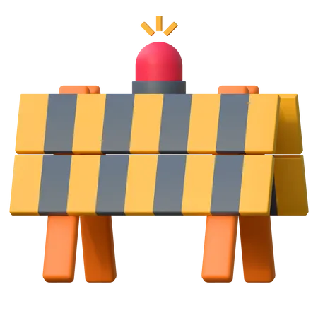 Road Block  3D Icon