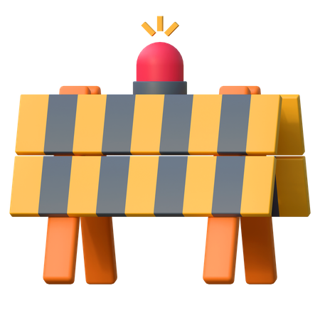 Road Block  3D Icon