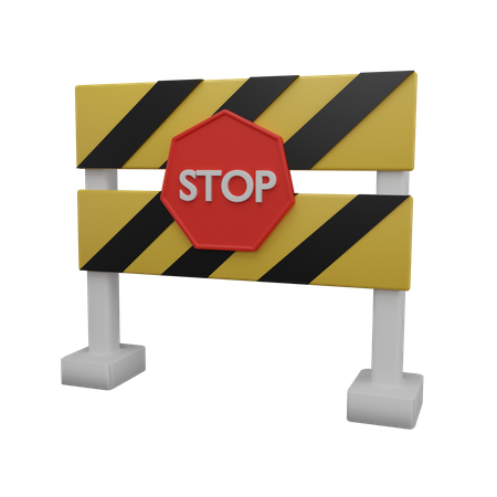 Road Block  3D Icon
