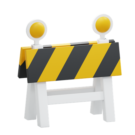 Road Block 3D Icon