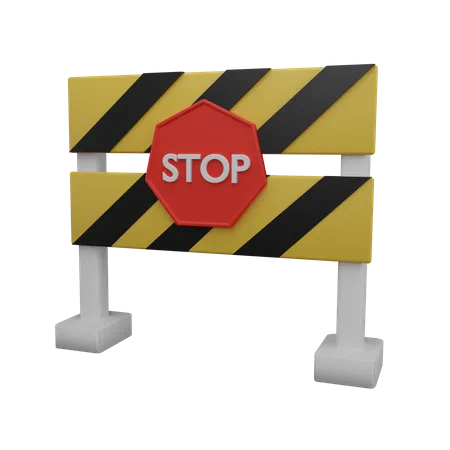 Road Block  3D Icon