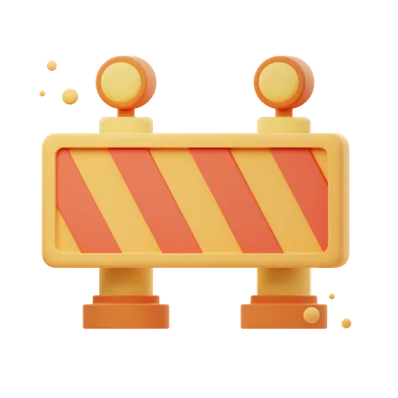 3 D Illustration Render Of Road Block Icon Designs Perfect For Traffic Construction Obstacle And Safety Themed Projects To Enhance Your Designs 3D Icon