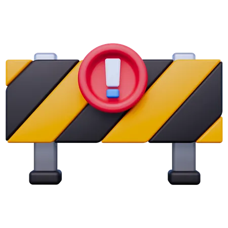 Road Block  3D Icon