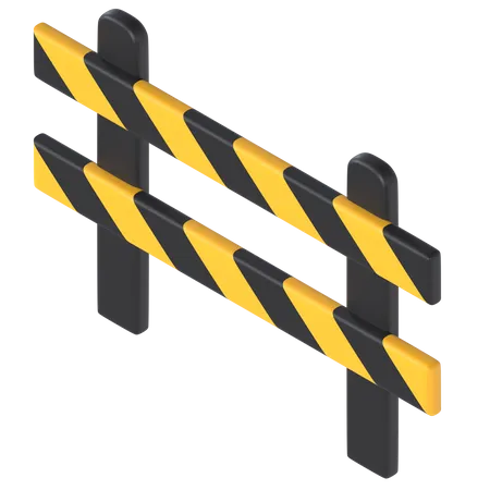 Road blocker  3D Illustration