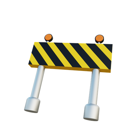 Road blocker  3D Illustration